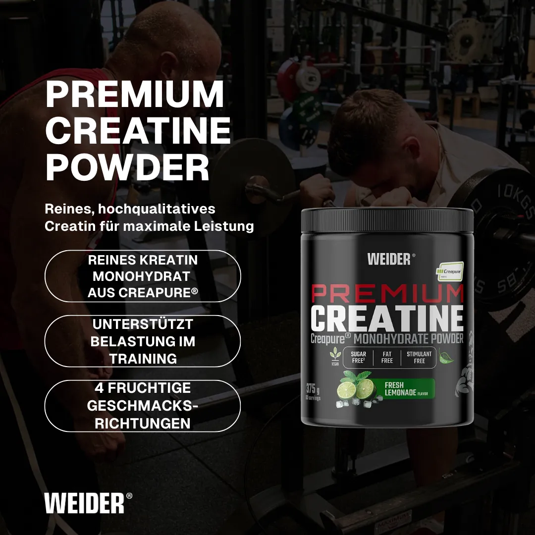 Weider Premium Creatine Powder créatine citron Creapure