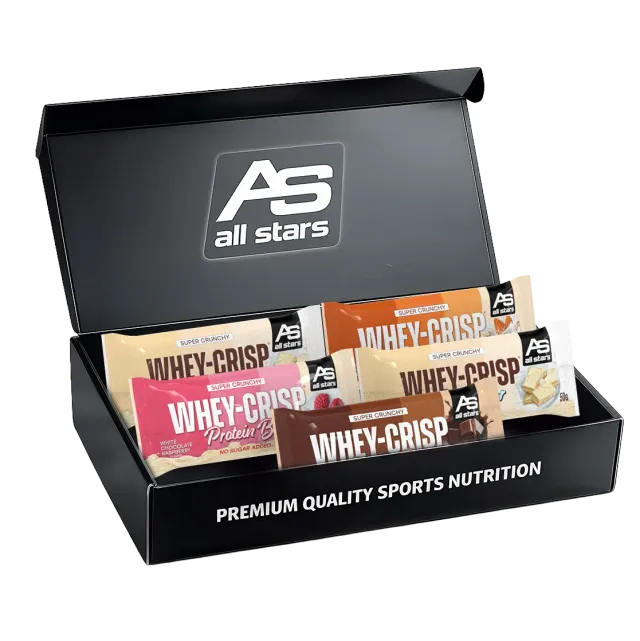 AllStars Whey Crisp Proteinriegel Try Box barres protéinées 5 pièces croustillantes
