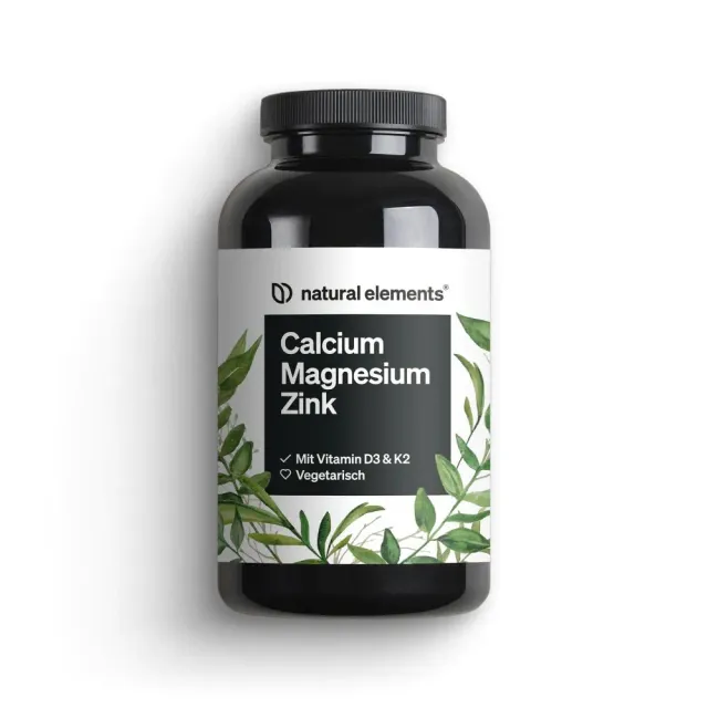 Natural Elements Calcium Magnesium Zink comprimés 360 pour les os