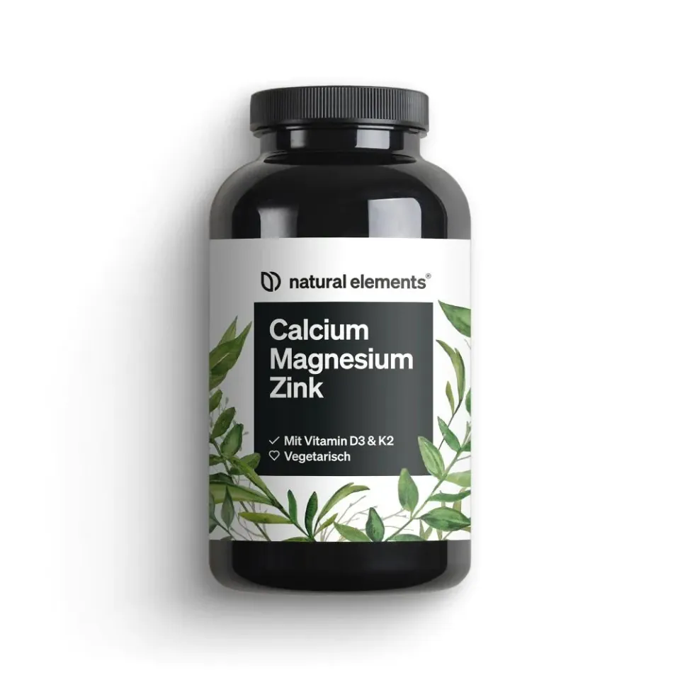 Natural Elements Calcium Magnesium Zink comprimés 360 pour les os