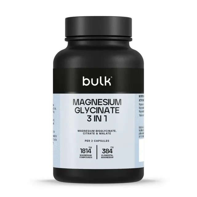 BULK Magnésium 3-en-1 Complexe comprimés 90 unités vegan
