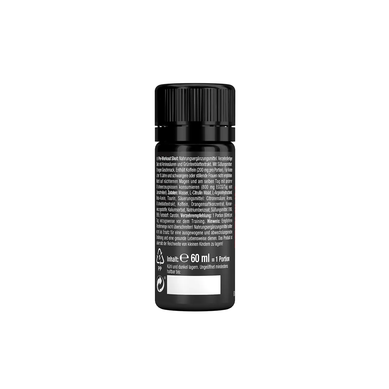 Weider Premium Pre-Workout Shot booster 12x60ml caféine