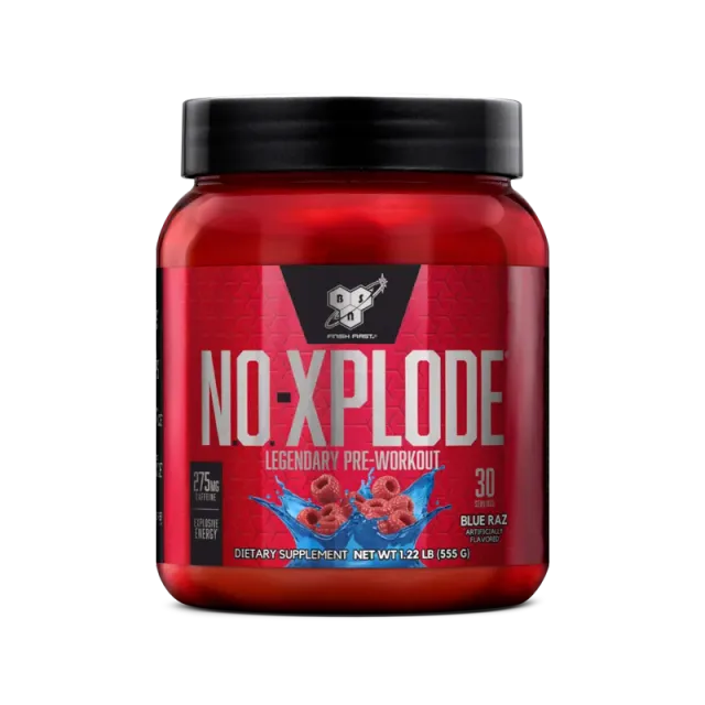 BSN N.O.-Xplode pré-workout framboise bleue 30 doses énergie