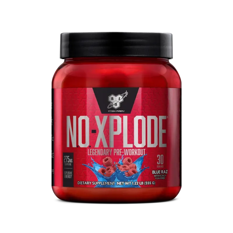 BSN N.O.-Xplode pré-workout framboise bleue 30 doses énergie