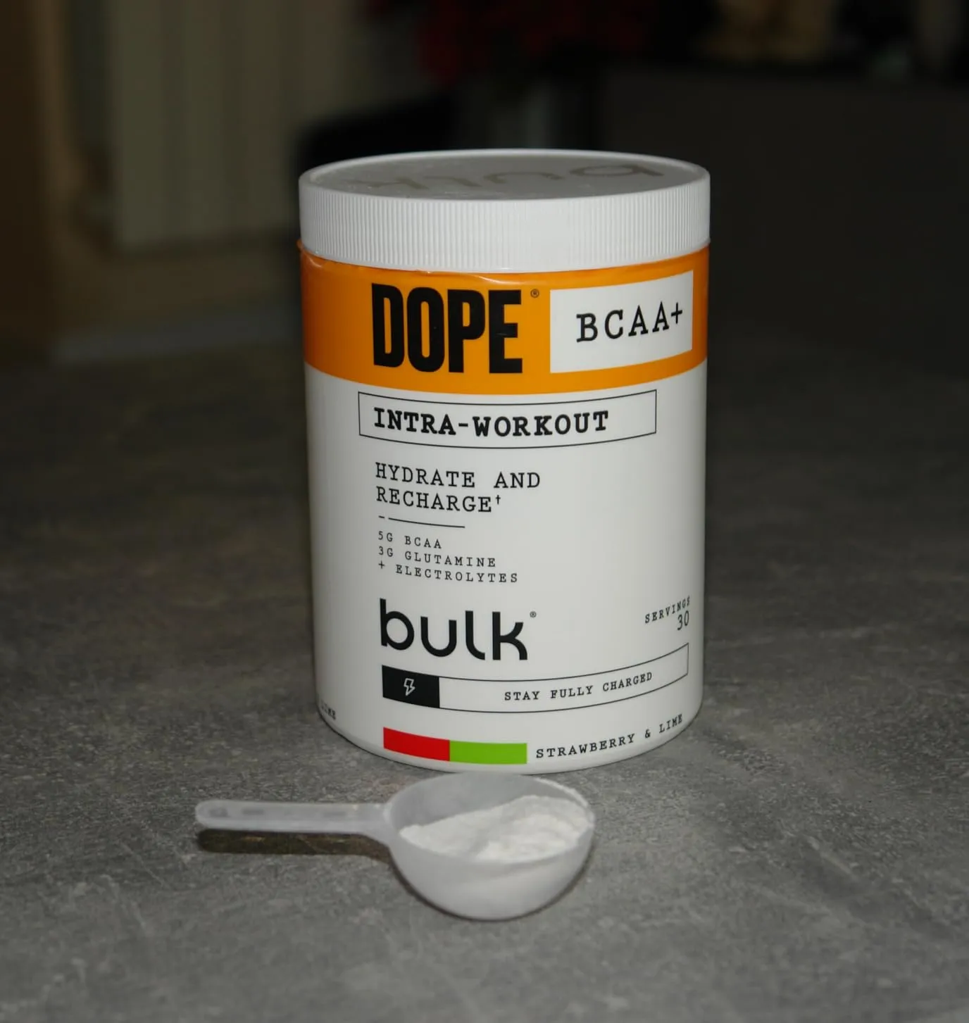 BULK Dope BCAA+ poudre intra-entraînement 360 g fraise citron vert