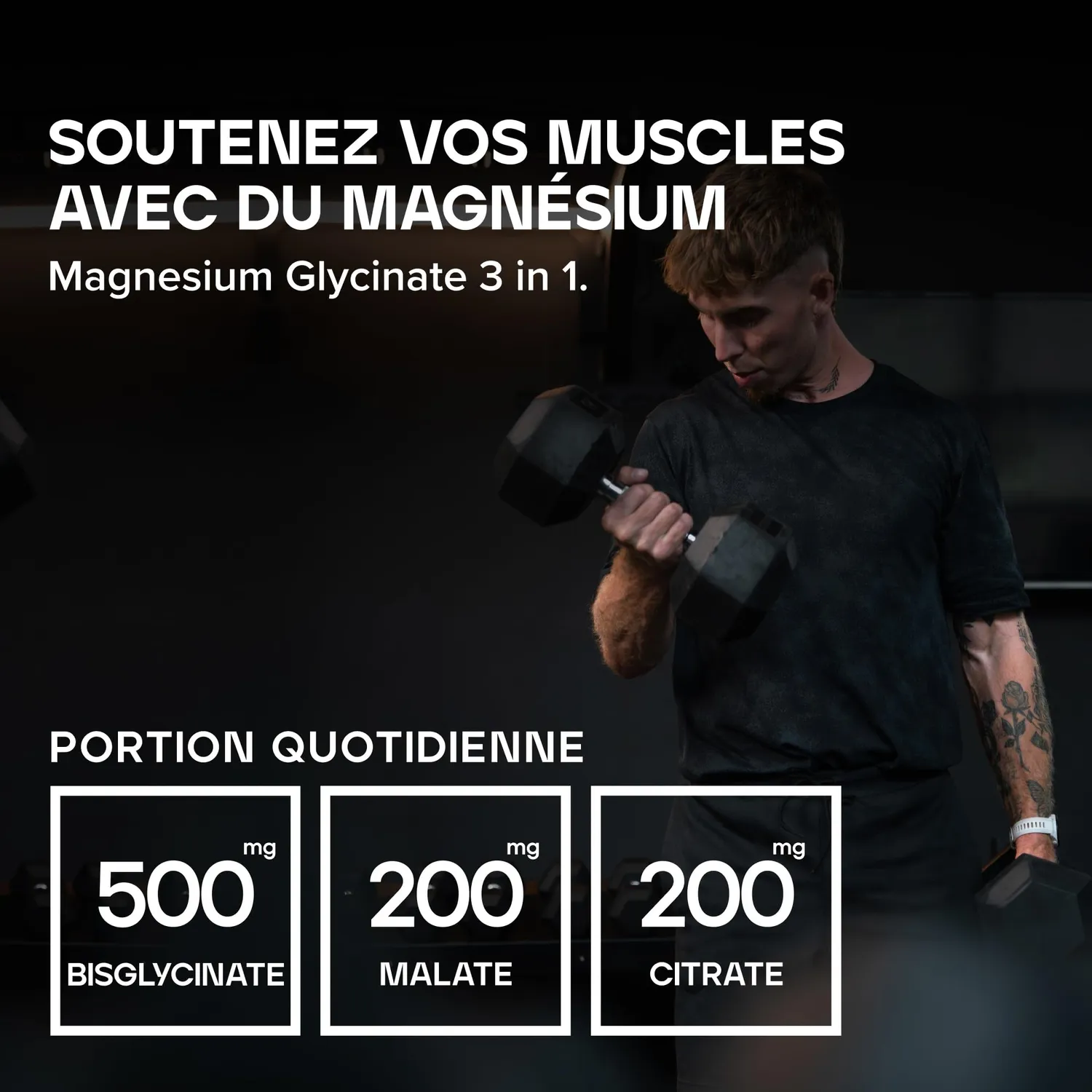 BULK Magnésium 3-en-1 Complexe comprimés 90 unités vegan