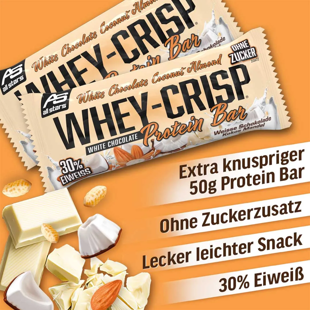 AllStars Whey-Crisp Protein Riegel barre Chocolate 1 pièce