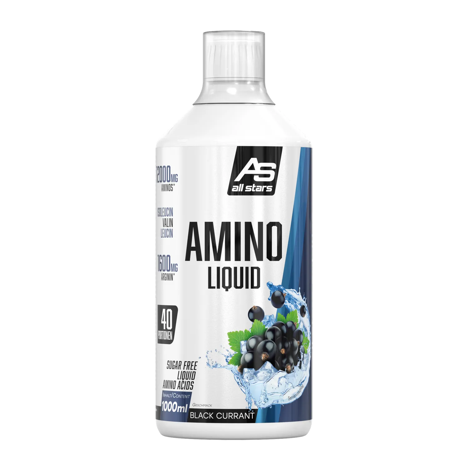 AllStars Amino Liquid boisson d’acides aminés orange 1000 ml sans sucre