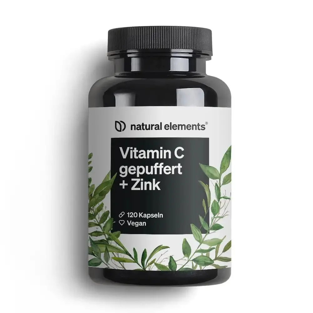 Natural Elements Vitamin C Gepuffert mit Zink Kapseln 360 capsules