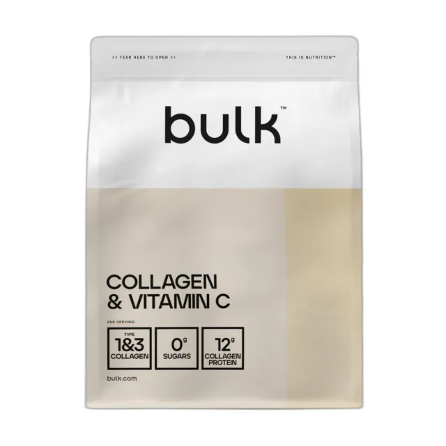 BULK Collagène et Vitamine C poudre orange 500 g collagène bovin
