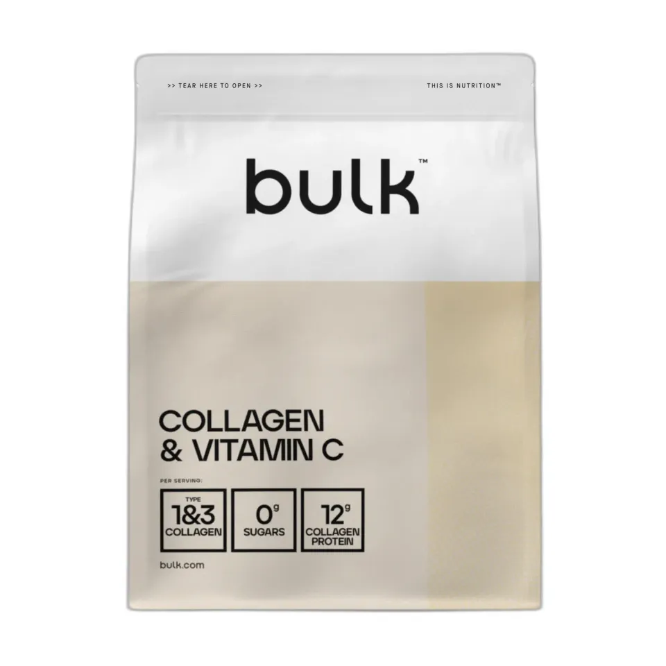 BULK Collagène et Vitamine C poudre orange 500 g collagène bovin