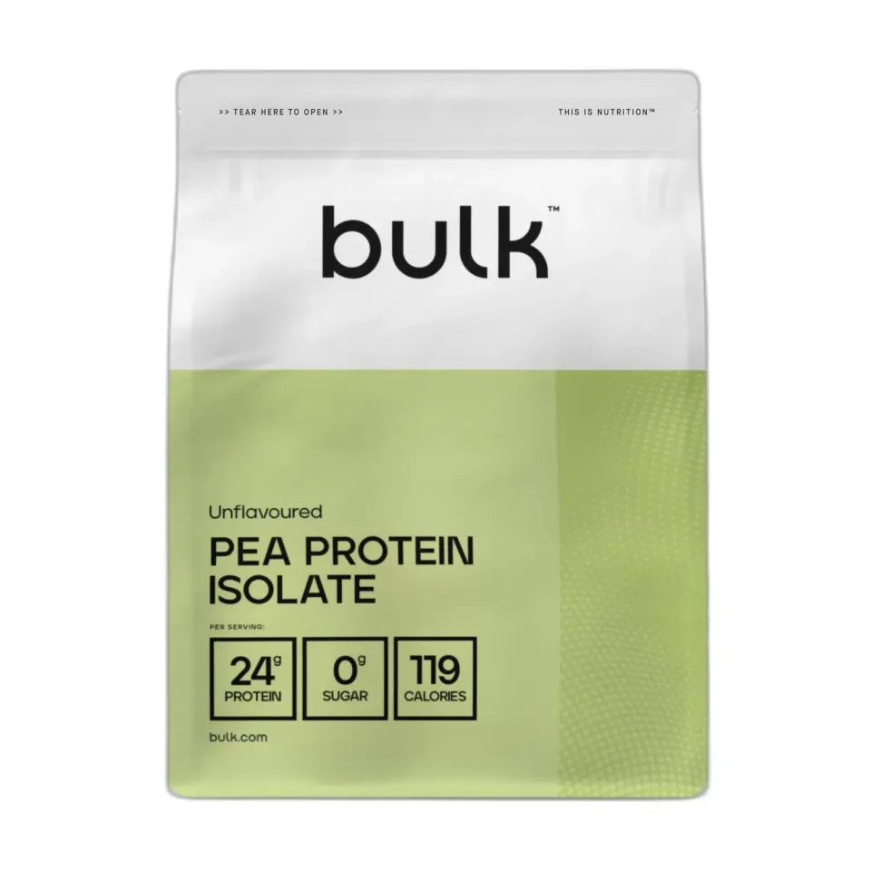 BULK Isolat de protéine de pois en poudre nature 1 kg vegan