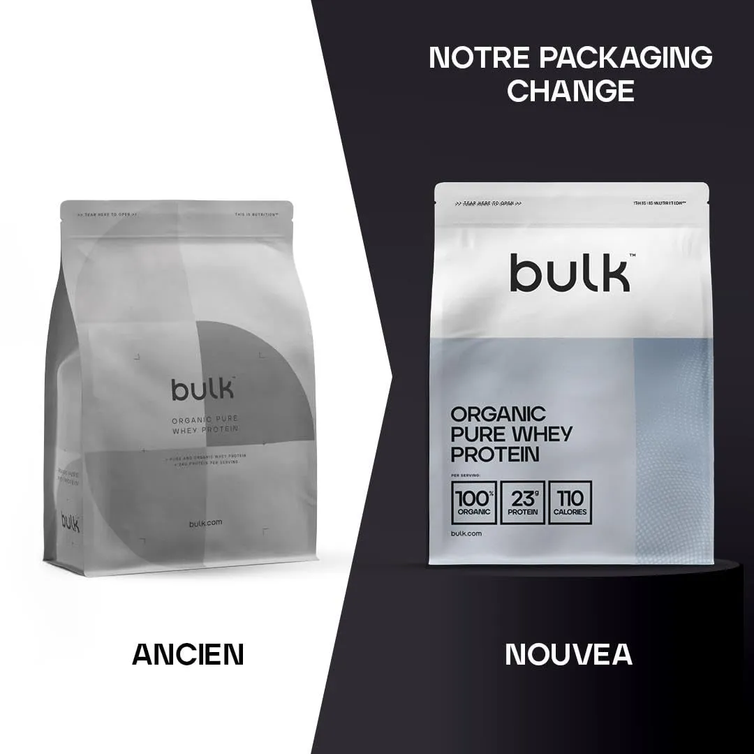 Bulk Protéine Whey Bio Nature 500 g certifiée biologique