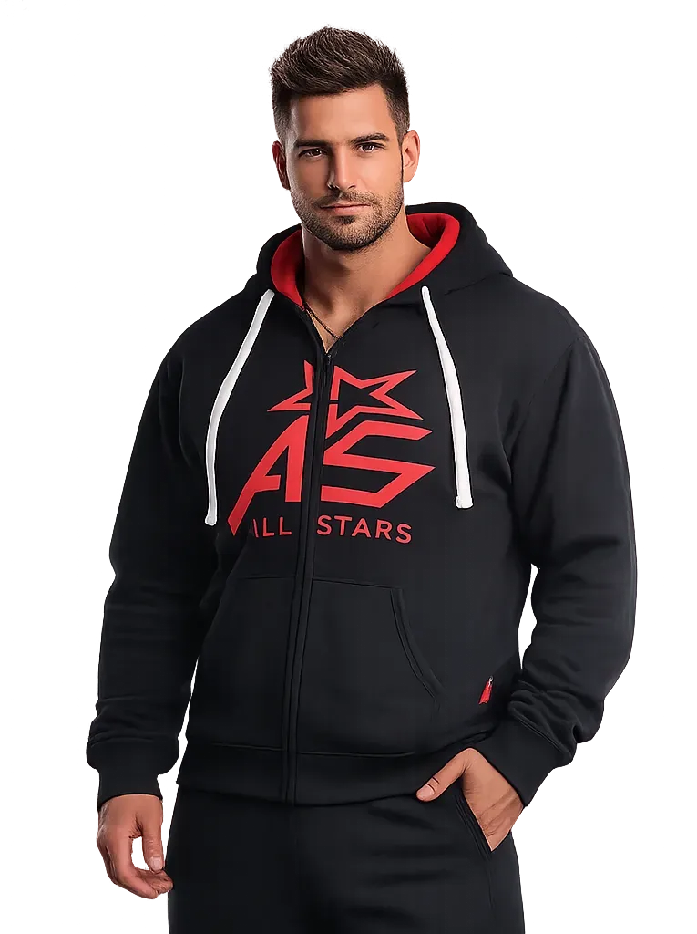 AllStars Classic Zipper sweat zippé noir coton
