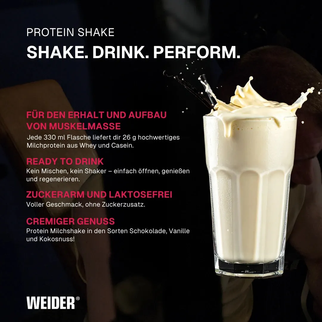 Weider Protein Shake boisson protéinée chocolat 330 ml sans lactose