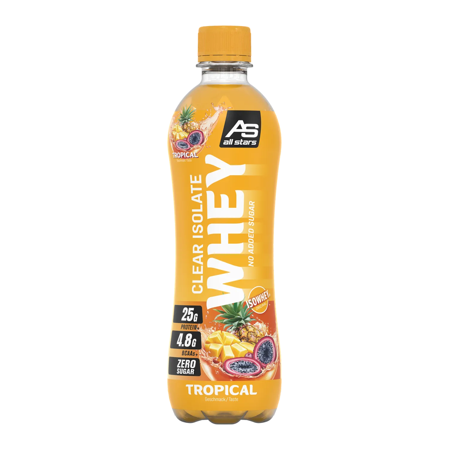 AllStars Isowhey Clear Isolate RTD boisson protéinée tropicale 500 ml