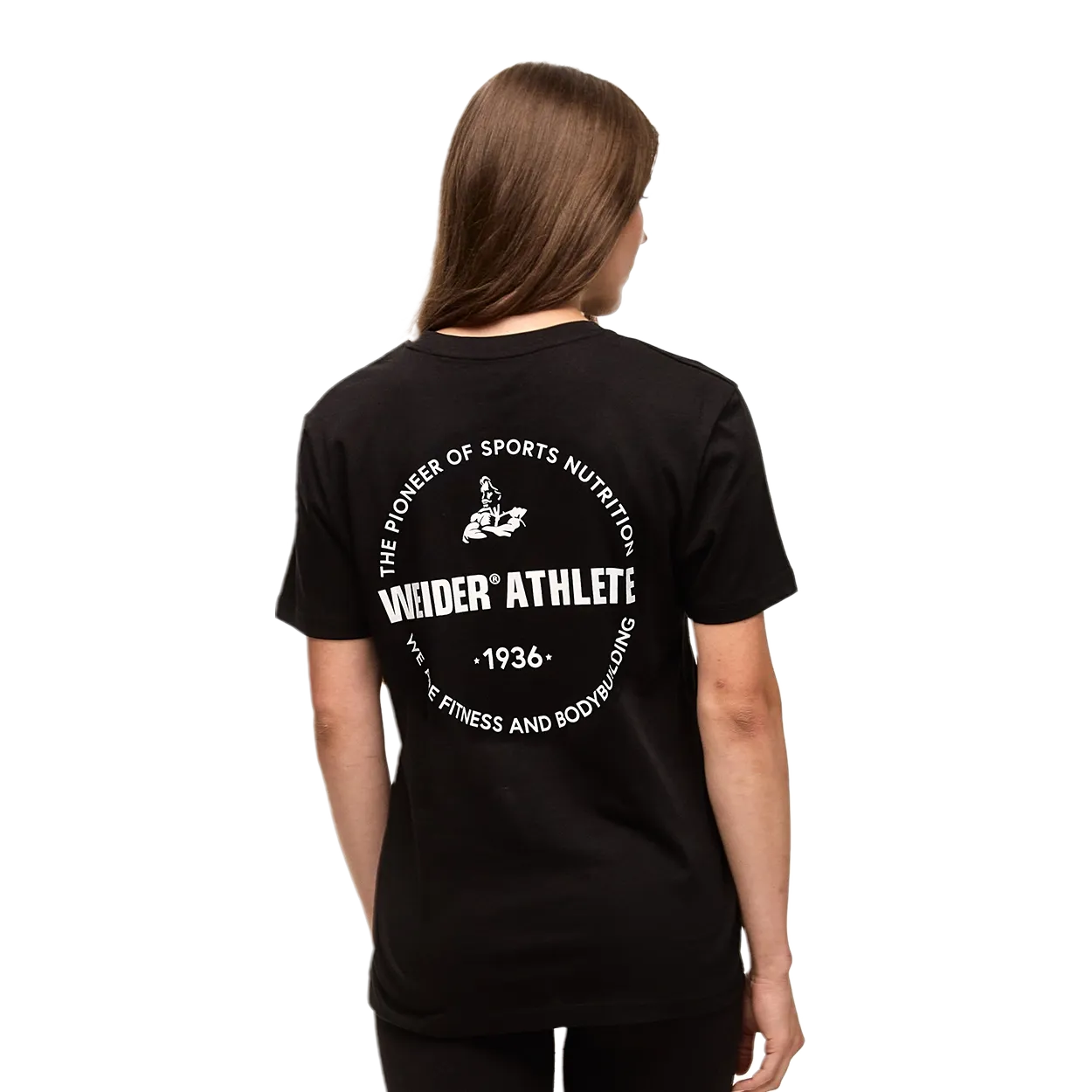 Weider Pioneer Black t-shirt noir unisexe coton