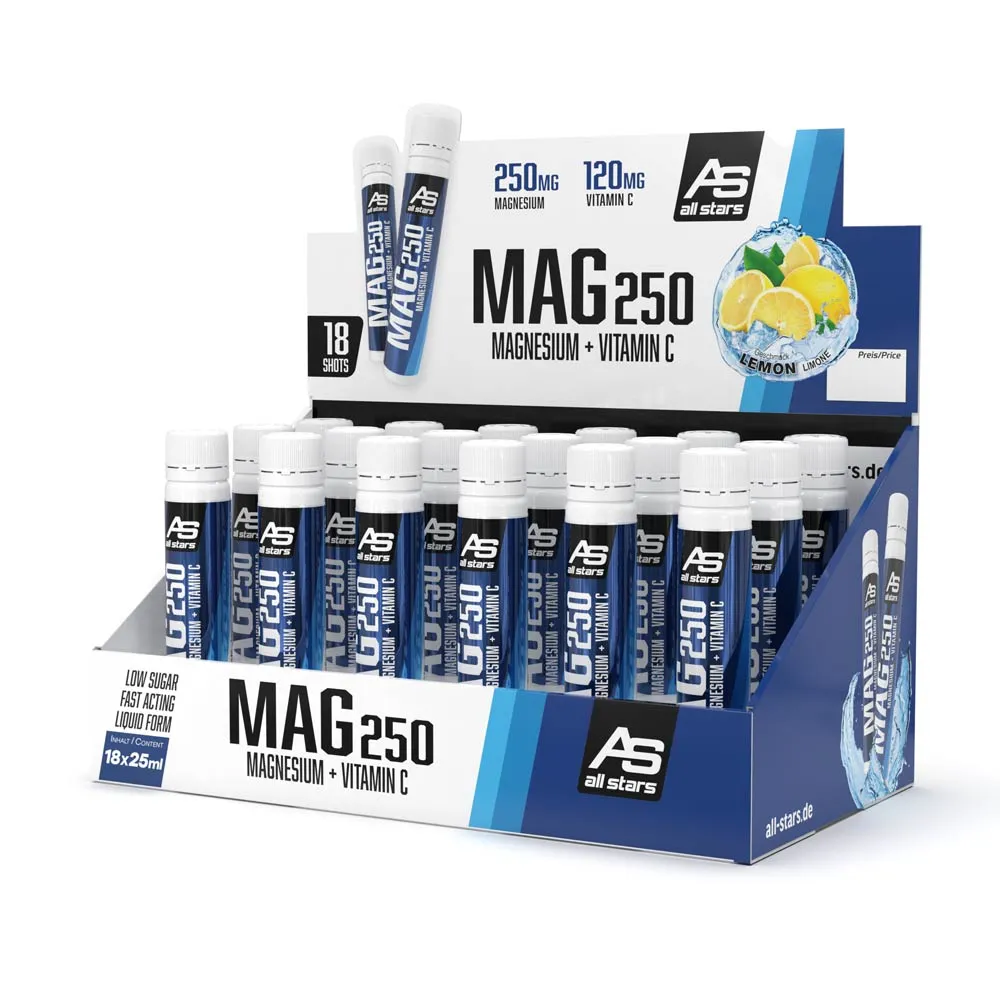 AllStars MAG 250 magnésium liquide ampoule citron 25 ml