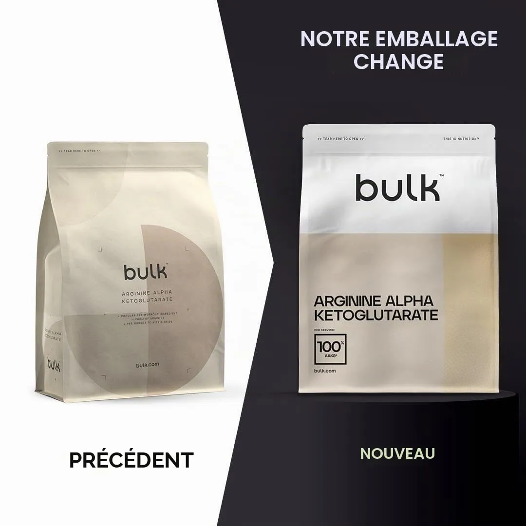 BULK Alpha cétoglutarate d’arginine AAKG 500 g en poudre