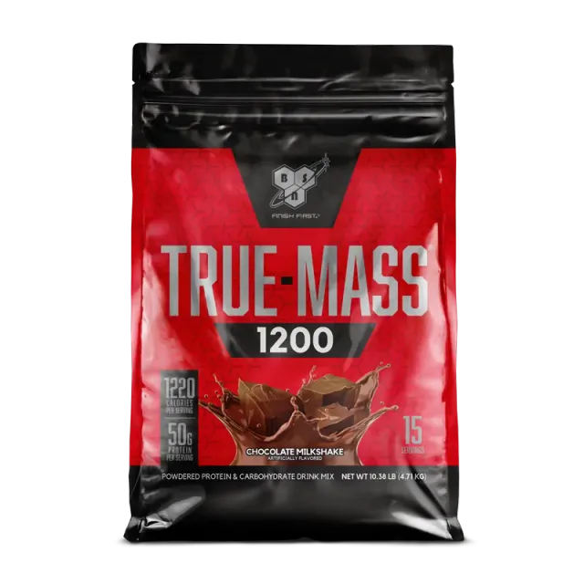 BSN True-Mass 1200 gainer chocolat 15 doses riche en protéines