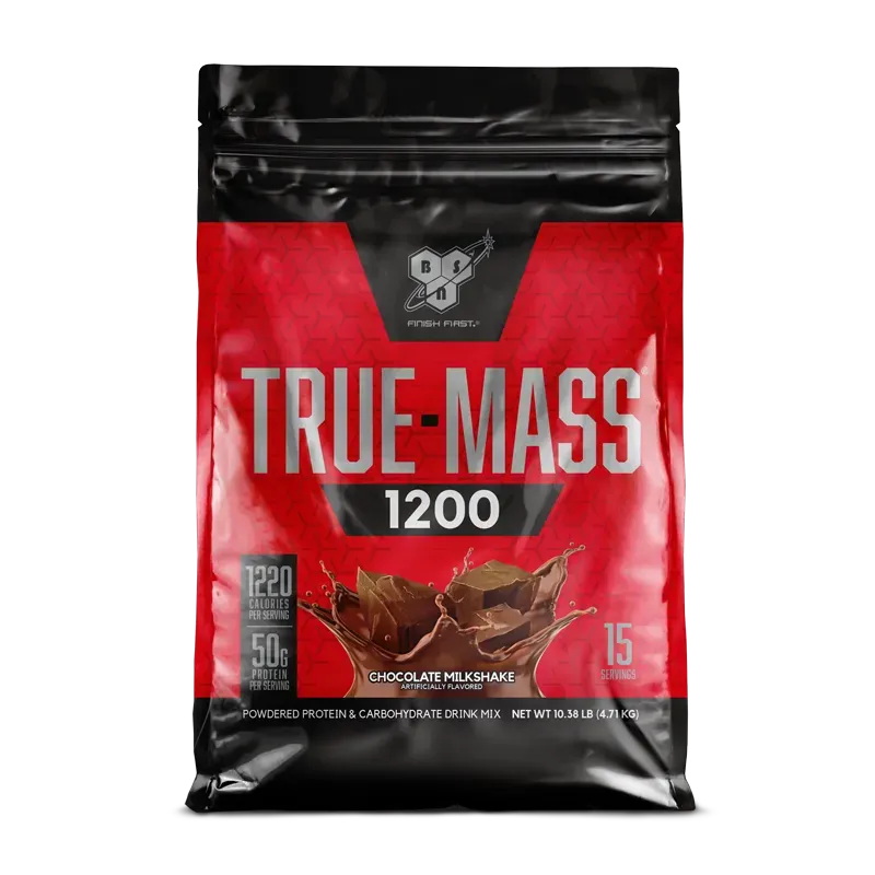 BSN True-Mass 1200 gainer chocolat 15 doses riche en protéines