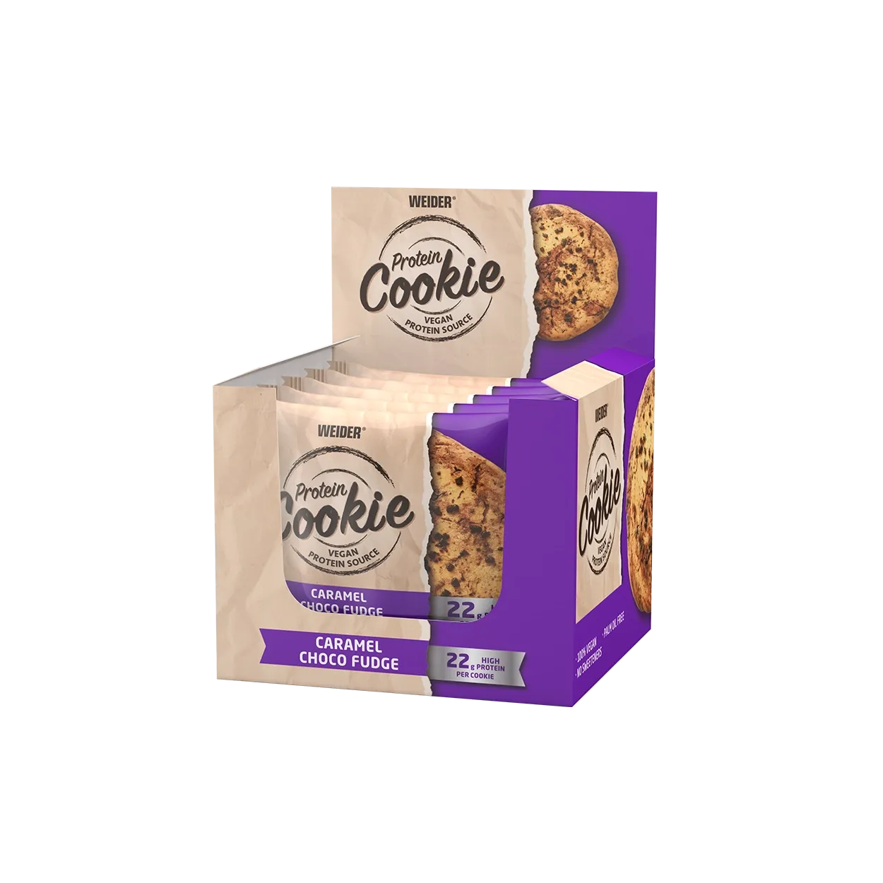 Weider Protein Cookies vegan cookies protéinés 12 pièces Double Choc