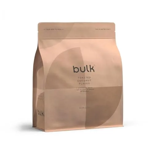 BULK Flocons de Noix de Coco Grillés 300 g Faible en Sucre