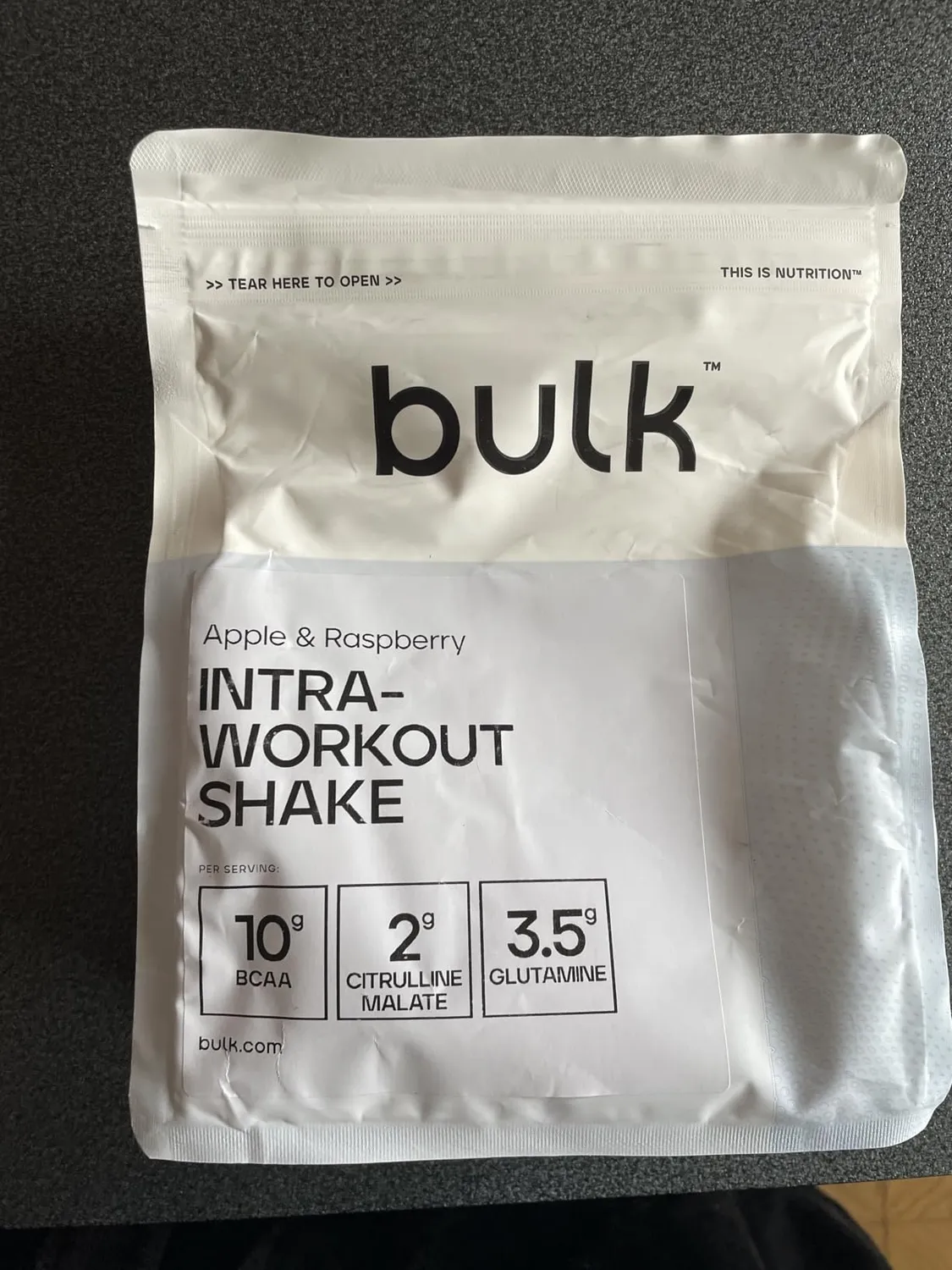 BULK Complete Intra-Workout boisson pomme et framboise 500 g BCAA