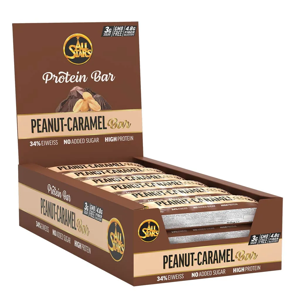 AllStars Protein Bar Peanut-Caramel barre protéinée 1 unité faible en sucres