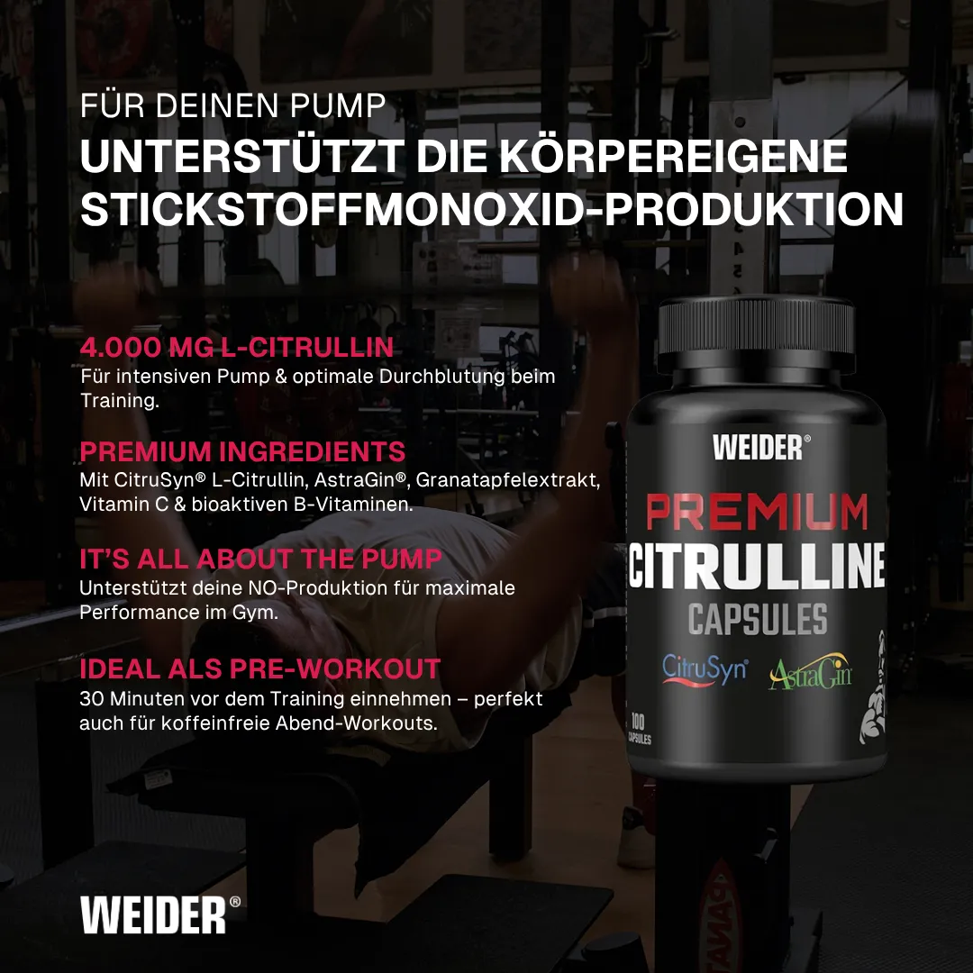 Weider Premium Citrulline Caps capsules pré-entraînement