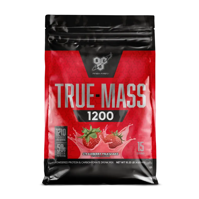 BSN True-Mass 1200 gainer chocolat 15 doses riche en protéines