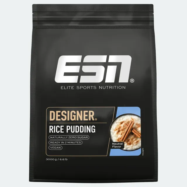 ESN Designer Rice Pudding crème de riz 1000 g rapide à préparer