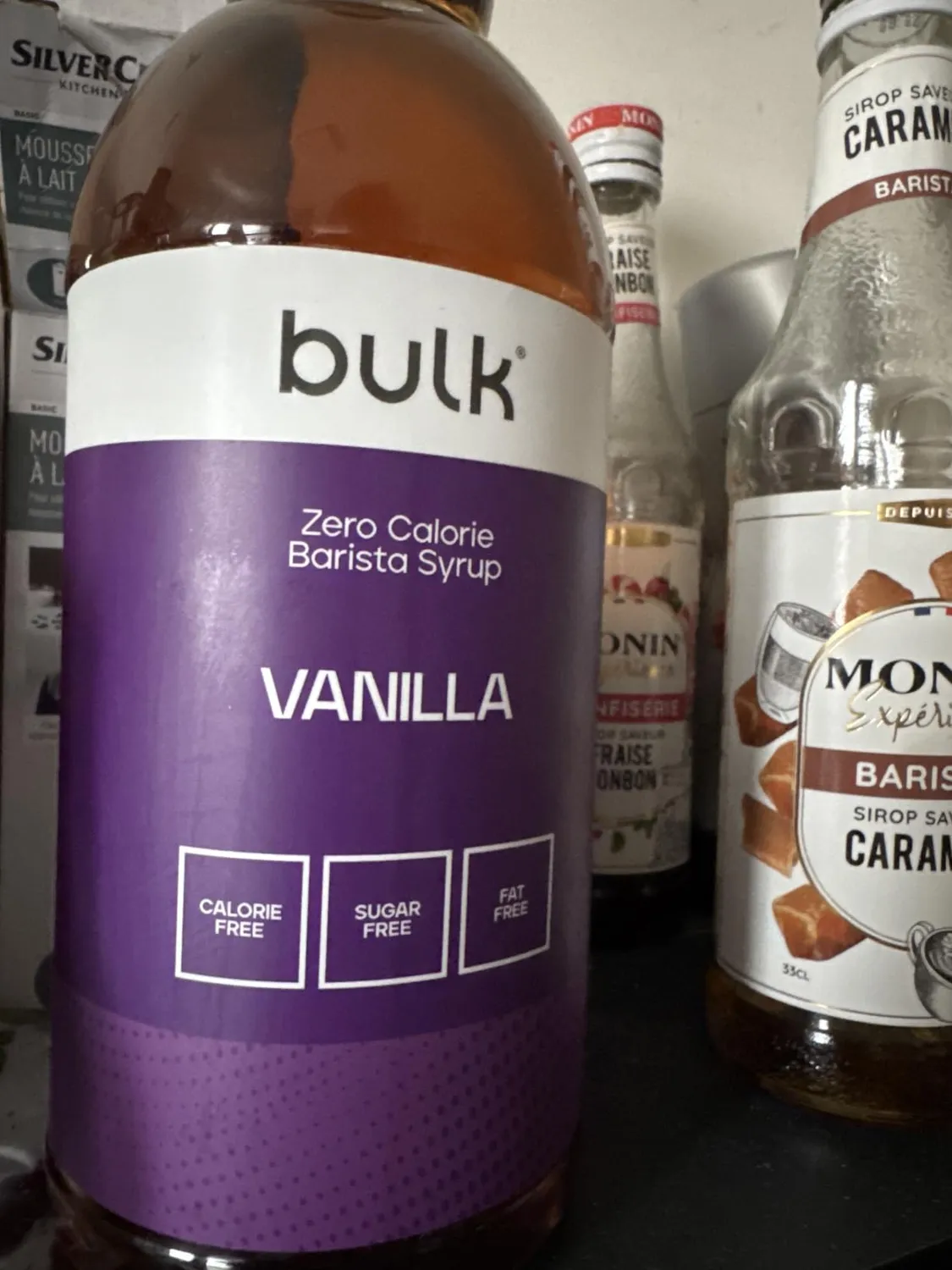 BULK Sirop Barista Zéro Calorie sirop vanille 1 litre sans sucre