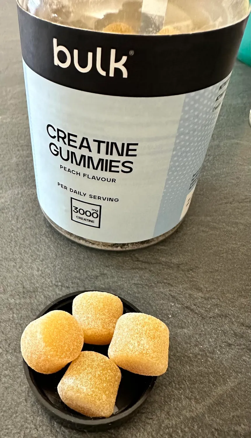 Bulk Gummies créatine pêche 60 gommes 1 g