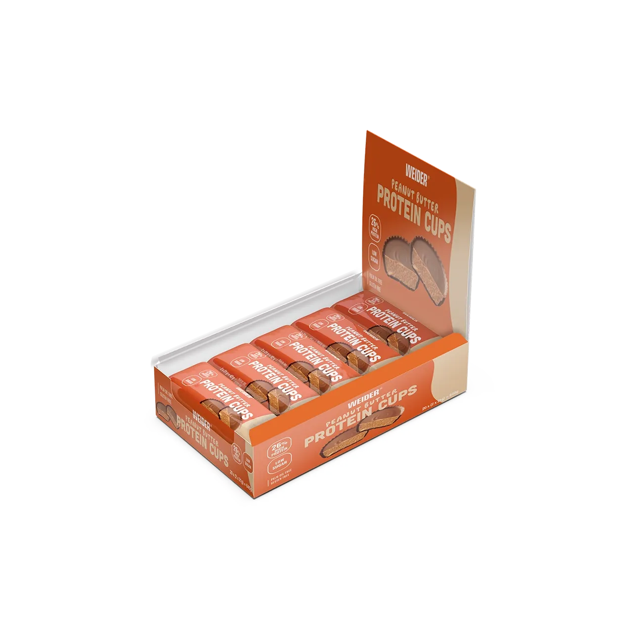 Weider Protein Cups snack protéiné boîte x20