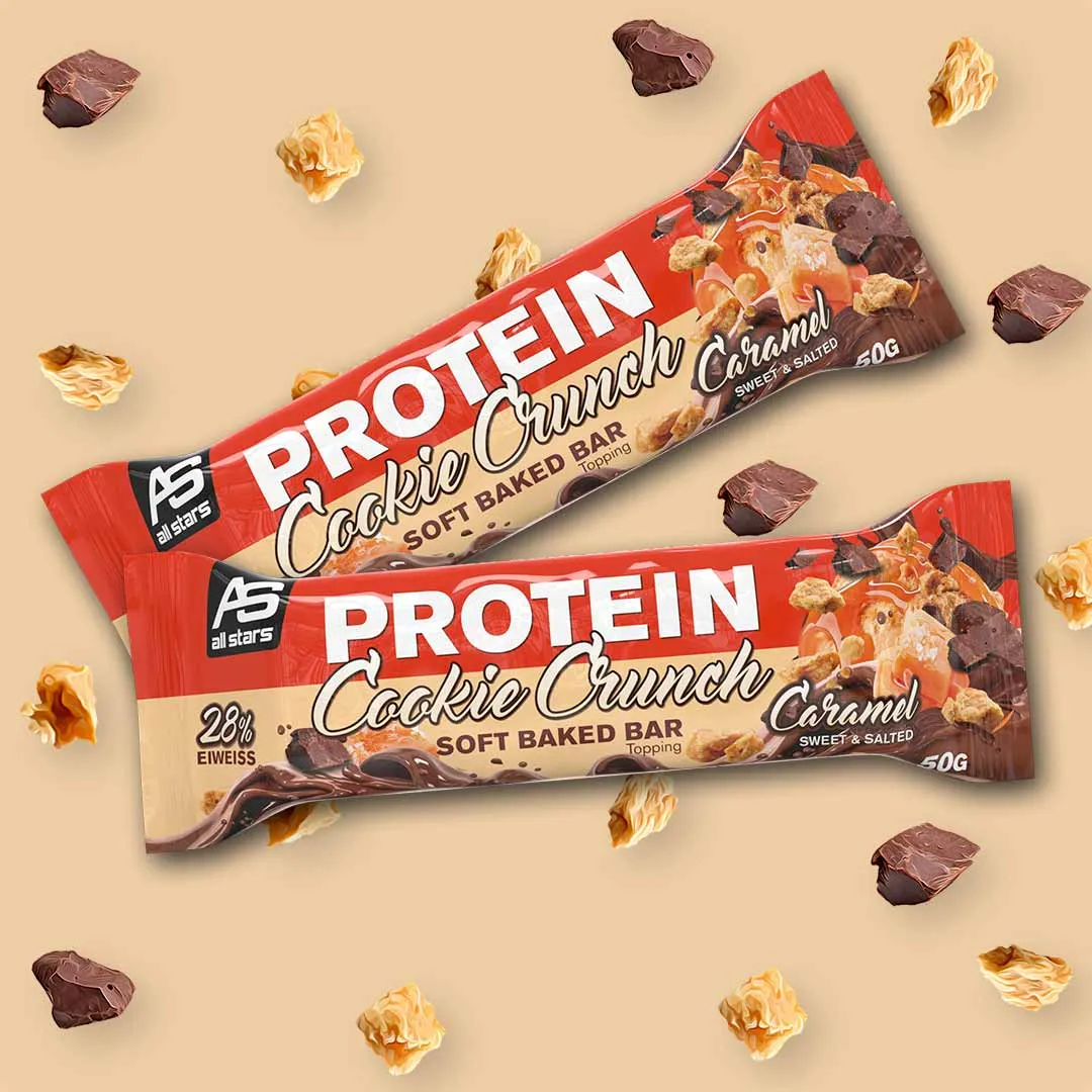 AllStars Protein Cookie Crunch Bar barre protéinée Brownie 18 pièces, peu sucrée