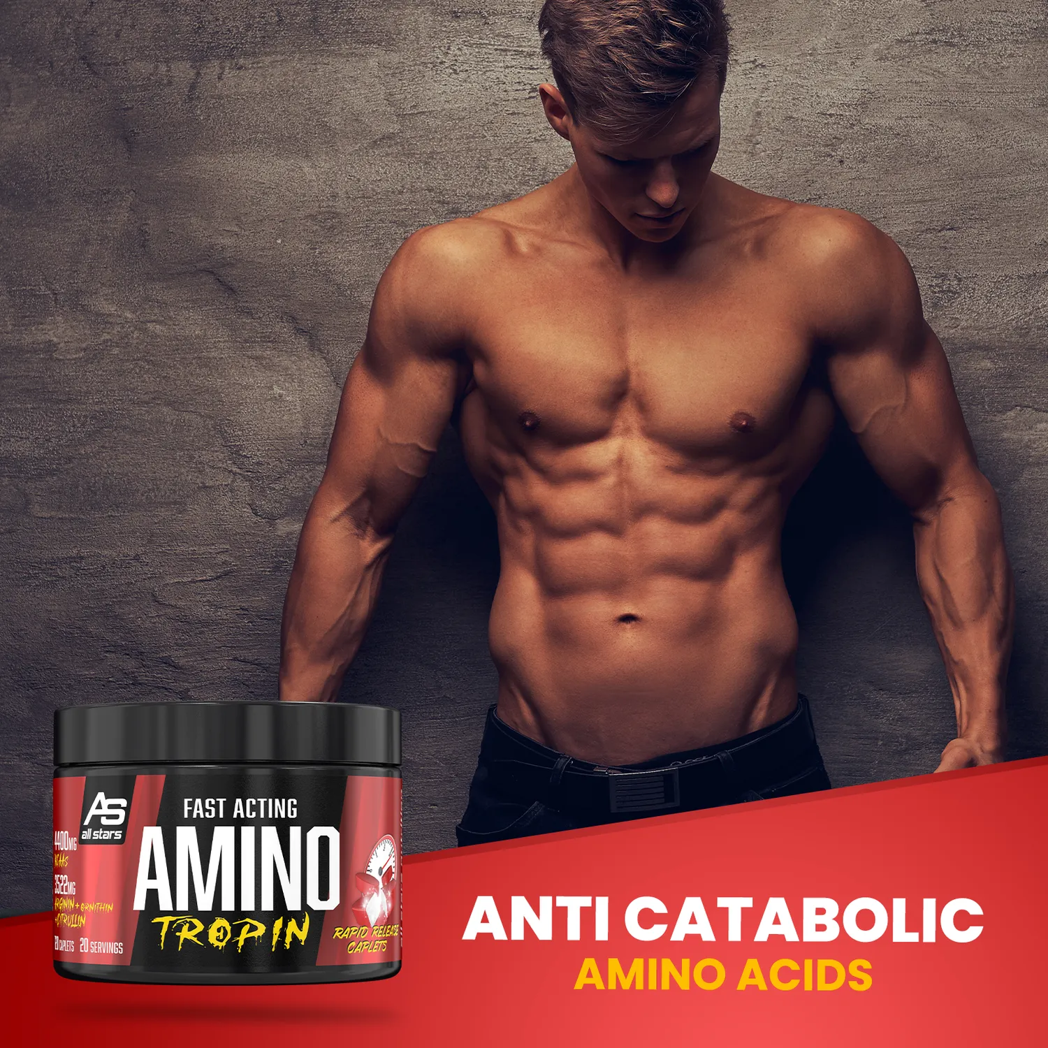 AllStars Aminotropin 120 caplets acides aminés BCAA