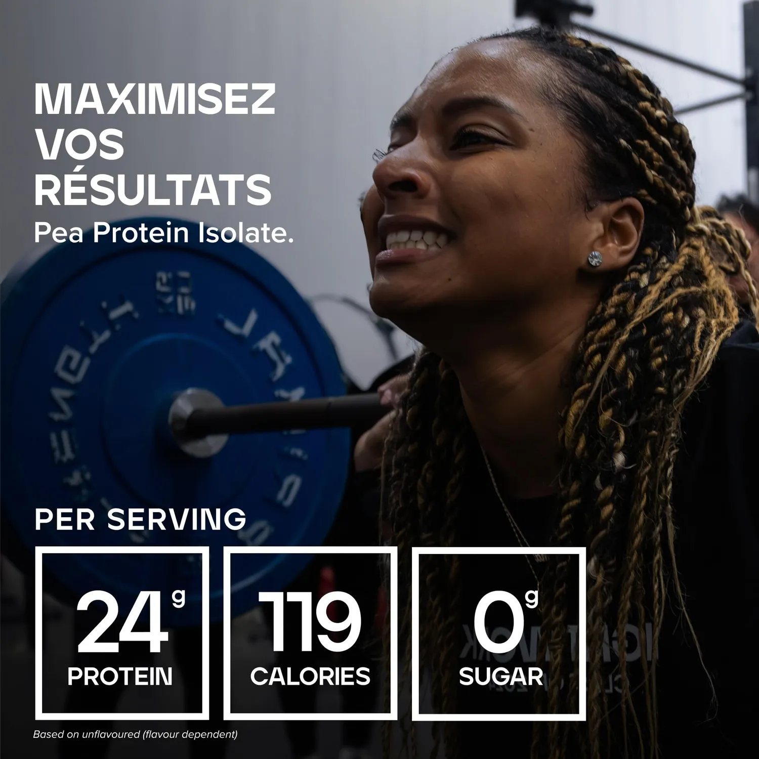 BULK Isolat de protéine de pois en poudre nature 1 kg vegan
