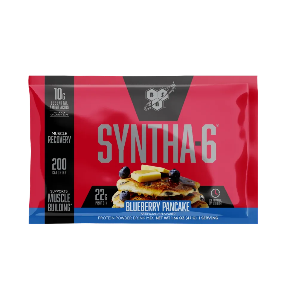 BSN Syntha-6 échantillon protéine pancake myrtille 1 dose