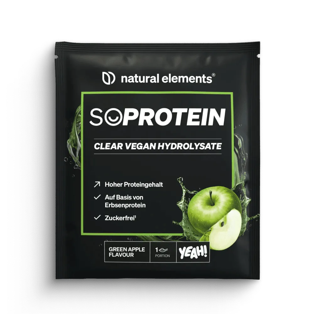 Natural Elements SoProtein Clear Vegan Hydrolysate protéine vegan 450 g Raspberry Mojito Green Apple