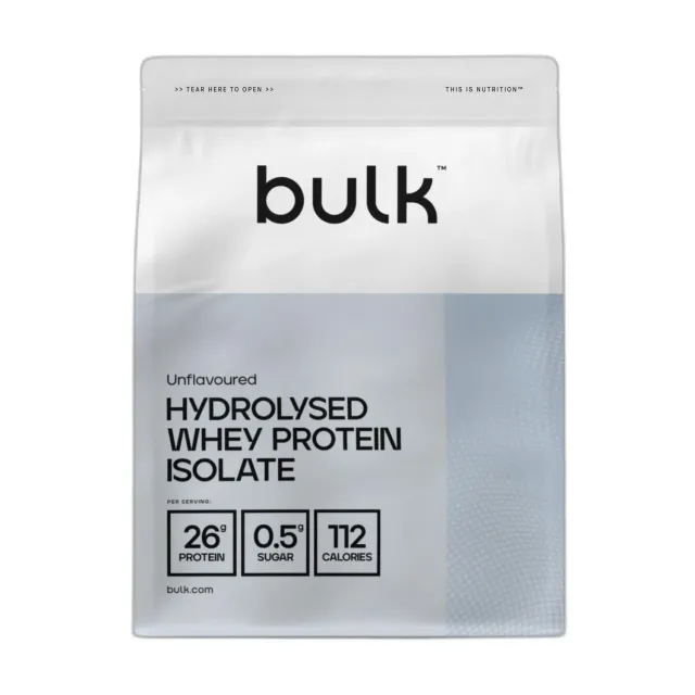 BULK Isolat de Whey Protéine Hydrolysé Nature 2,5 kg 90 % protéines