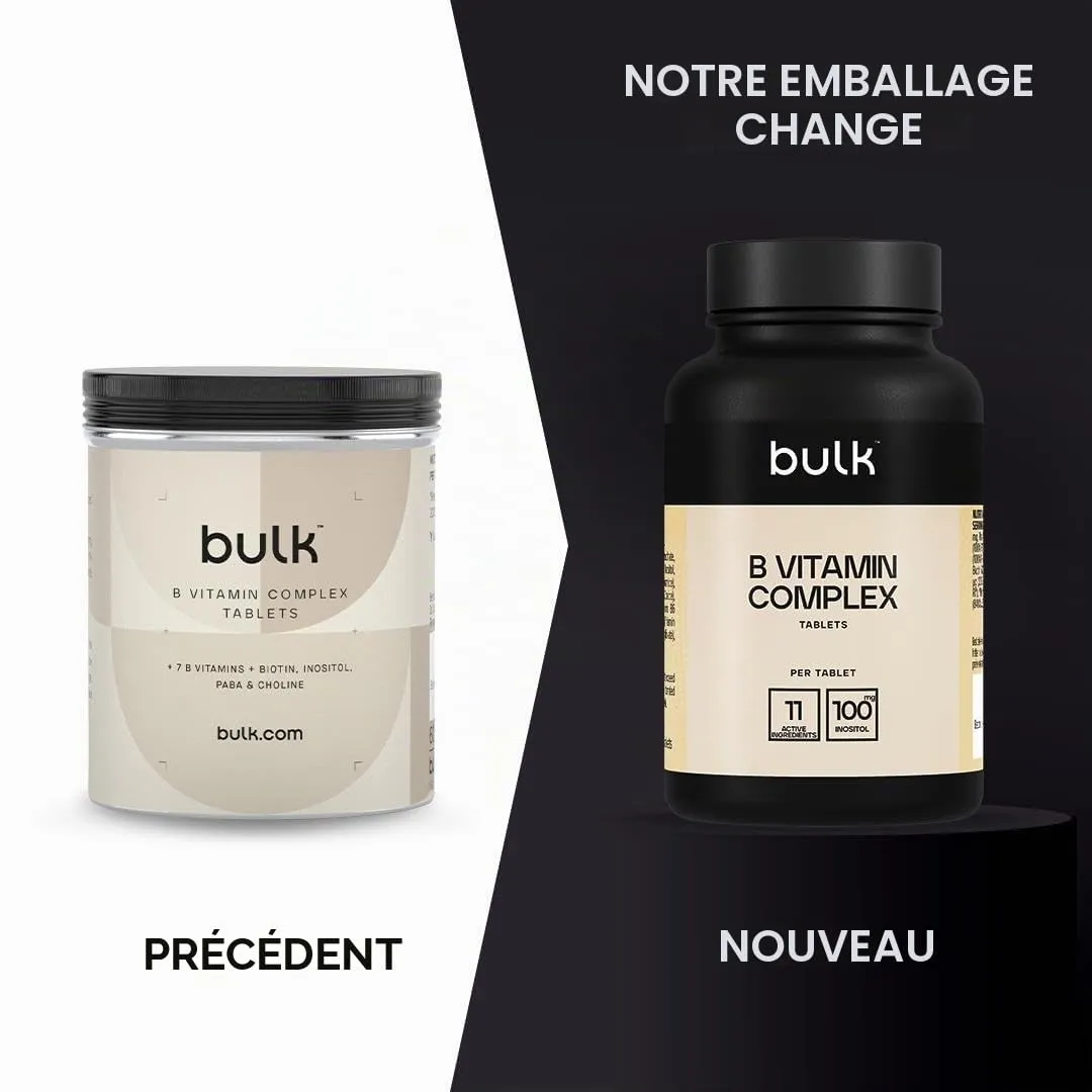 Bulk Complexe Vitamines B comprimés 180 biotine