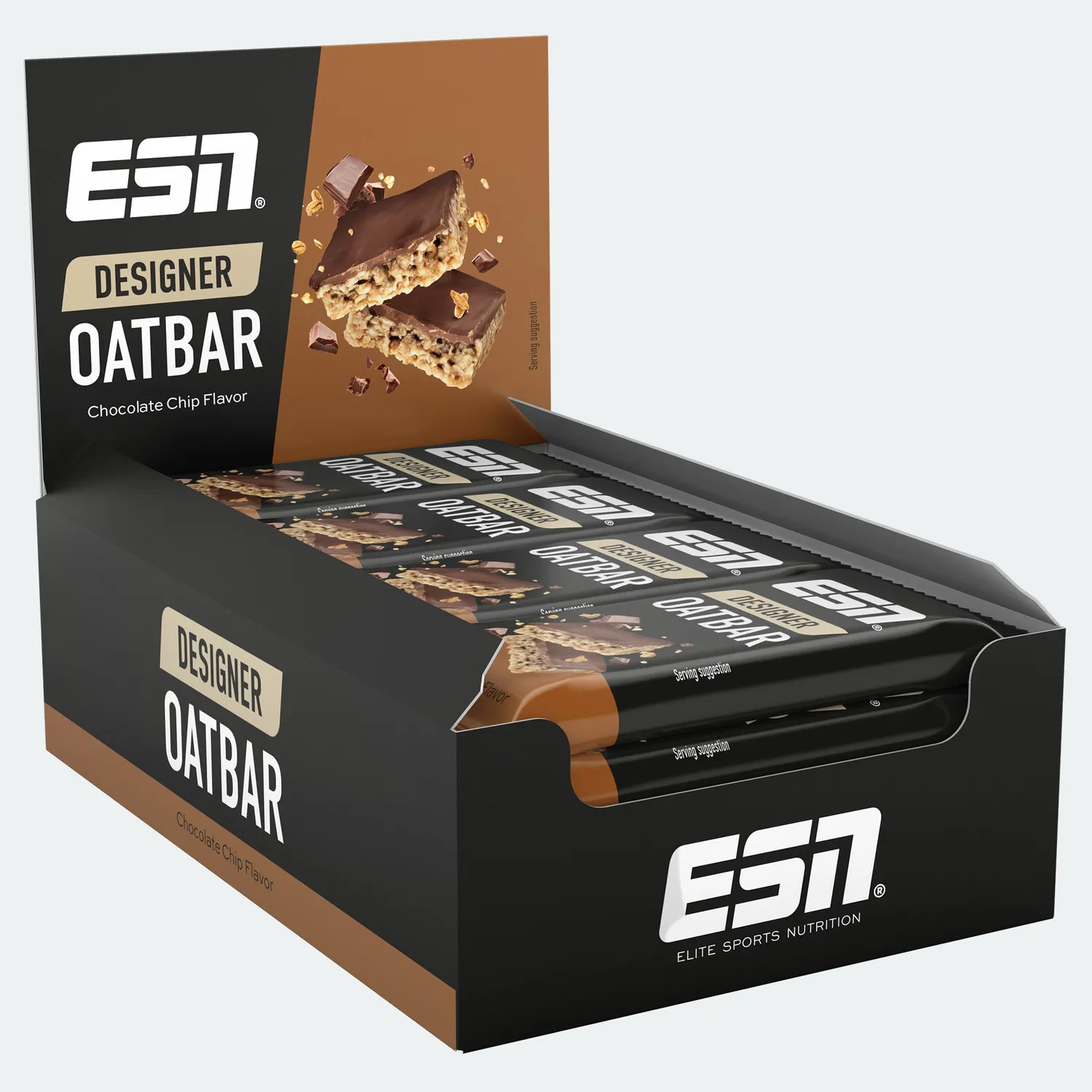 ESN Designer Oatbar barre d’avoine 100 g Chocolate Chip, avoine
