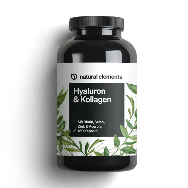Natural Elements Hyaluron & Kollagen Komplex gélules 180 peau