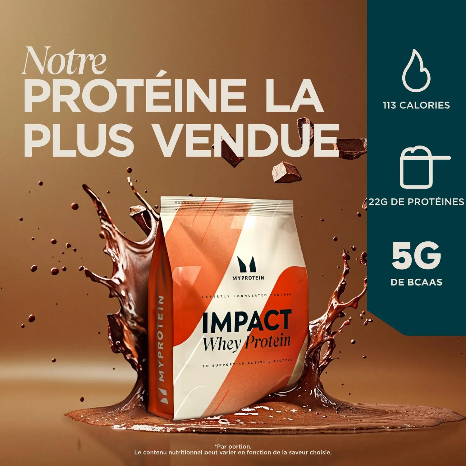 Myprotein Impact Whey protéine whey 1 kg chocolat naturel