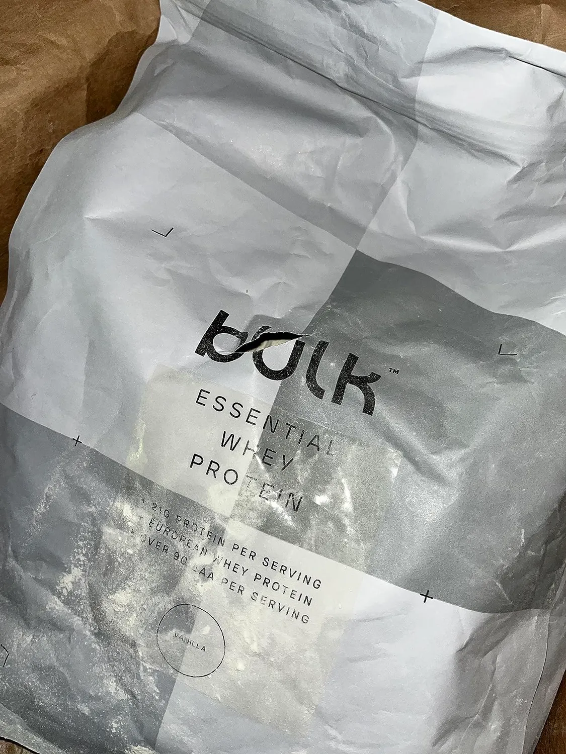 BULK Essential Whey protéines de lactosérum vanille 1 kg