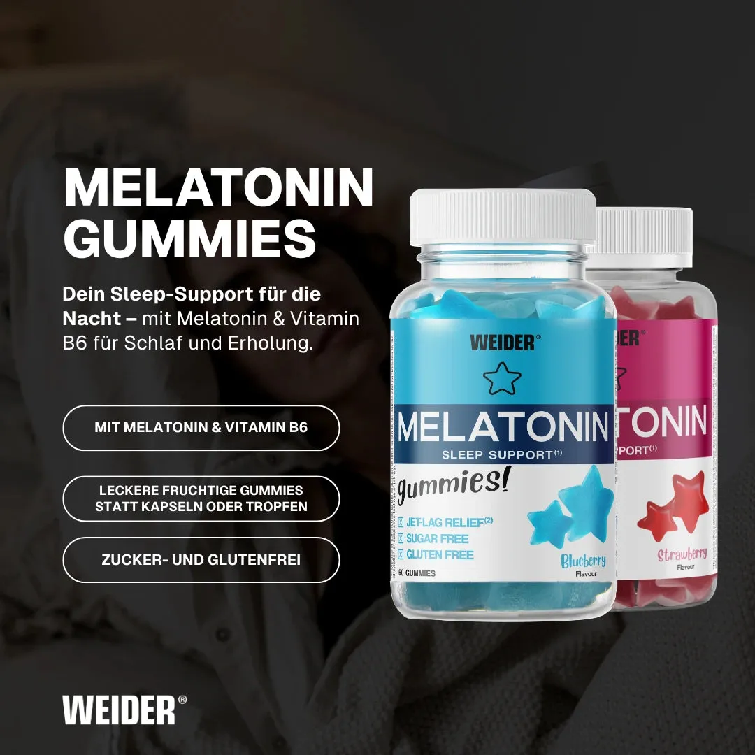 Weider Melatonin Gummies gummies mélatonine 60 pièces myrtille