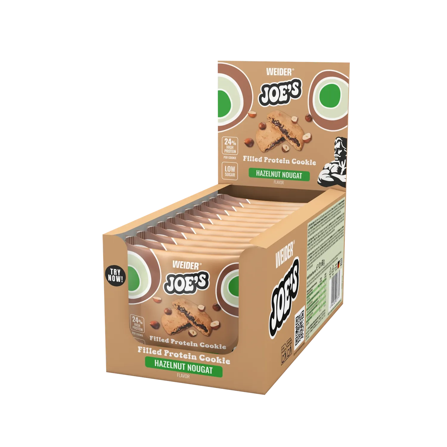 Weider Joe's Filled Protein Cookie cookie protéiné noisette-nougat