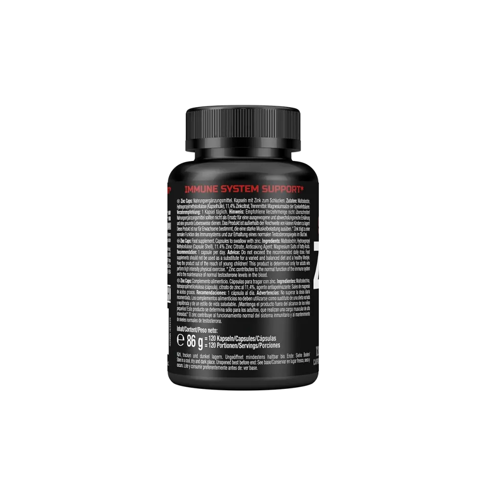 Weider Strong Zinc Caps gélules zinc 25 mg citrate végétales