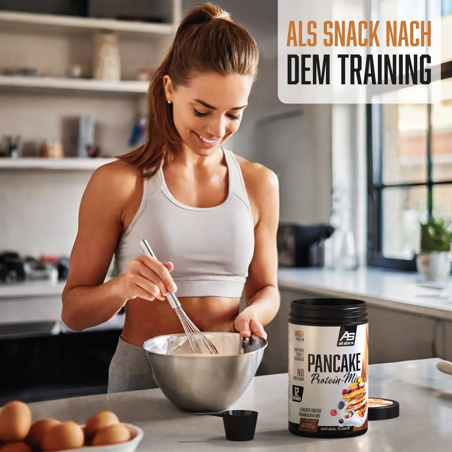 AllStars Pancake Protein-Mix préparation pour pancakes 600 g